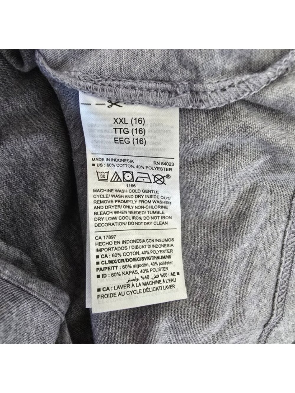 Old Navy Girls Dress Unicorn Sequin Graphic Gray XXL (16) NWOT JJ4258 - Picture 8 of 8